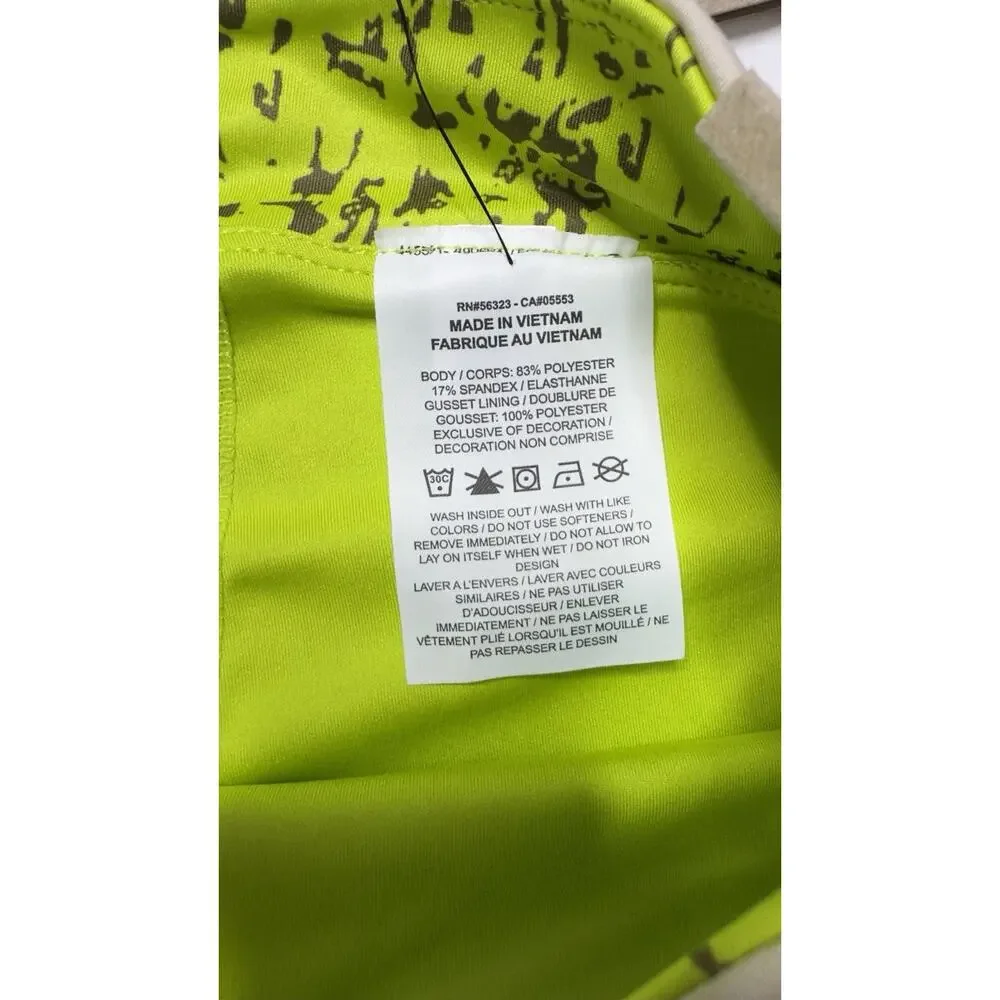 Nike Dry FIT Icon Clash 2 In 1 Training Skirt Shorts Lime Sand Color Large NWT
